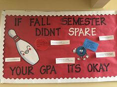 a bulletin board with some funny things on it