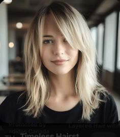 Swept Fringe Long Hair, Long Side Fringe Bangs, No Style Medium Length Hair, Medium Length Hair Side Part Bangs, Long Sideswept Bangs Lob, Side Swept Bangs For Thinning Hair, Medium Length Haircut With Layers And Curtain Bangs Blonde, Layered Lob With Side Swept Bangs, Layered Lob For Thinning Hair