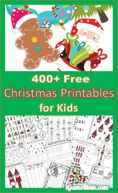 christmas printables for kids with the text,'free christmas printables for kids