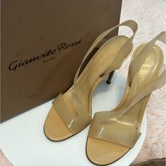 Gianvito Rossi Metropolis Heeled Sandals Gently Used 4” 105 Mm Heels Size Eu 38 Us 7.5 Comes With Box And Dust Bag Rossi Shoes, Slingback Heel, Metropolis, Heeled Sandals, Heel Sandals, Gianvito Rossi, Shoes Women Heels, Sandals Heels, Shoes Heels