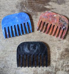 Keep your hair looking snazzy with our 100% recycled plastic combs! Widetoothed for all hair types, great for styling or running through your hair right after the shower. Fits great in a purse or bag for on the go grooming! Our products are one of kind blends of shredded plastic diverted from our landfills and water sources. Select your favorite color and receive a unique blend that will feature the beautiful marbling you see in our example pictures. Water Sources, Plastic Items, Crafting Supplies, All Hair Types, Hair Types, Hair Brush, Hair Comb, Recycled Plastic, Hair Looks