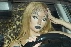 cheetah tiger leopard print makeup Halloween Makeup Girl, Leopard Print Makeup, Cheetah Makeup, Tiger Makeup, Leopard Makeup, Cute Halloween Makeup, Eyeliner Waterproof, Halloween Makeup Pretty