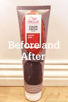 Red Shampoo On Blonde Hair, Wella Hair Gloss, Wella Color Fresh Mask Caramel Glaze, Shampoo For Copper Hair, Ginger Hair Color Wella, Copper Hair Toner Before And After, Copper Toner Before And After, Red Shampoo For Red Hair, Wella Copper Hair Color