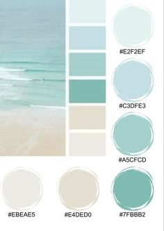 the color scheme for an ocean themed wallpaper