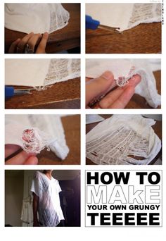 how to make your own grungy teeeee - step by step instructions