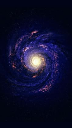 an image of a spiral galaxy in the night sky