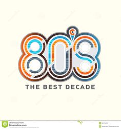 the best decade logo design for 80's