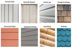 the different types of siding materials