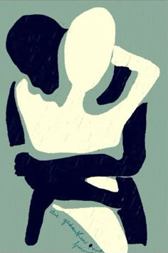 a drawing of a person sitting down with their back to the camera and arms crossed