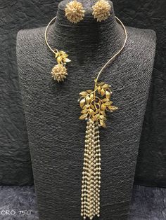 Statement Jewellery at Ankh jewels for booking WhatsApp on +91 9619291911 .. Flower Costume, Shoulder Necklace, Modern Gold Jewelry, Jewellery Design Sketches, Antique Jewellery Designs, Pearl Necklace Designs, Fancy Jewellery Designs, African Necklace, Art Jewelry Contemporary