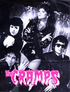 the cramps poster with their band members