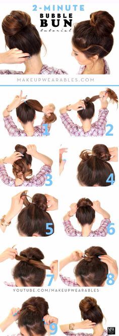 A cute messy bun, for when you are going to swim, chill, or go anywhere! It's a fun hairstyle to have! #MessyIsTheBest #CutestHairstyle Tutorial Chignon, Lazy Hairstyles, Second Day Hairstyles, Easy Bun Hairstyles, Hair Bun Tutorial, Long Hair Tutorial, Medium Long Hair, Hair Tutorials Easy