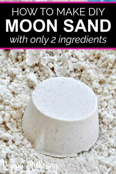 how to make diy moon sand with only 2 ingredients