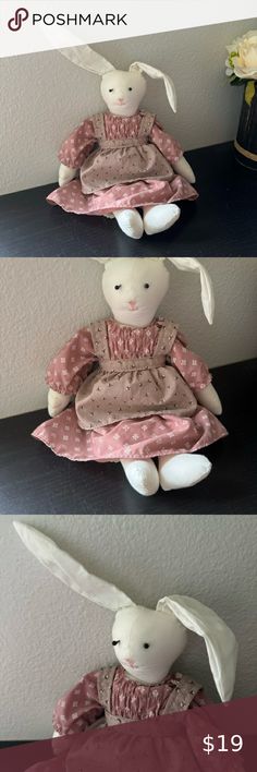 Handmade Bunny Decor for Easter Rabbit on Dress