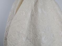 Ivory  Embossed Flower Jacquard Fabric bubble cloth 58" wide - sold by the yard Fabric thickness / weight:  175 grams per square meter Fabric width: 60 inch (150 cm) Fabric thickness / weight:  190 grams per square meter When buy more than 1 yard, we usually send fabric in a whole piece, continuous yards It take us 1-5 days to process and ship out order, or we will message you if any exception. We ship from China, standard shipping take 10-20 days, depends where you live. Paying extra for expres Embossed Fabric, Ivory Flowers, Brocade Fabric, Wedding Look, Gold Threads, Garden Art Crafts, Fabric Width, Cool Fabric