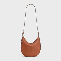 SMALL HELOÏSE BAG CUIR TRIOMPHE IN SUPPLE CALFSKIN - TAN | CELINE Celine Triomphe Burgundy, Celine C Bag, Messager Bag, Cuir Triomphe, New Sneakers, Pumps Flat, Card Holder Wallet, Flat Boots, Pump Sandals