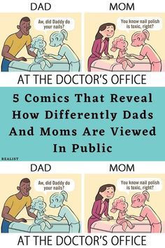 the doctor's office comic strip shows how to deal with your mom and dad