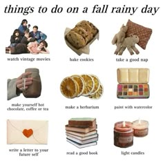 Fall Rainy Day, Planning An Event, Instruções Origami, Fall Bucket List, Things To Do When Bored, Letter To Yourself, On A Rainy Day