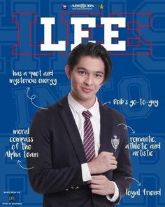 a man in a suit and tie standing with his arms crossed on the cover of an american life magazine