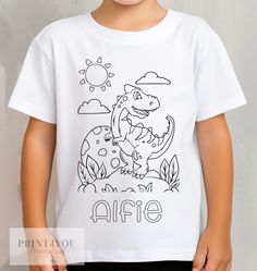 Looking for a fun and creative way to entertain your kids on weekends or to give as party favors? Look no further than our personalized white cotton colour me-in t-shirts! These t-shirts are perfect for unleashing your child's artistic side while keeping them stylishly clad. Our t-shirts are made from 100% cotton and printed using DTG technology, ensuring brilliant and long-lasting colors. Available in sizes 1-12 years, each shirt is personalized by printing your child's name right on the front Customizable Fun T-shirt For Playtime, White Fun T-shirt For Playtime, Fun White T-shirt For Playtime, White Fun Style T-shirt For Playtime, Playful White Customizable T-shirt, Playful Customizable White T-shirt, Baby Announcement Photos, Baby Gift Sets, Gift Wrapping Services