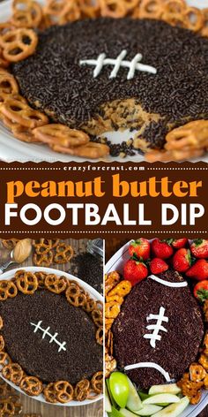 Score big at your next game day event! This Peanut Butter Football Dip is the MVP of Super Bowl party food ideas. A sweet dip loaded with peanut butter and chocolate, shaped like a football – it’s perfect for your game day menu! Superbowl Cupcakes, Football Dip, Football Dips, Super Bowl Cupcake, Football Desserts, Tailgate Desserts, Brownie Batter Dip, Superbowl Desserts, Football Snacks