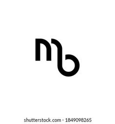 the letter nb is made up of two letters, one black and one white