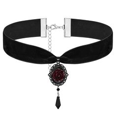 PRICES MAY VARY. 🌹Premium Material🌹Our flower choker necklace for women is made of smooth black velvet, durable and lightweight, comfortable to wear, won't irritate your skin. The exquisite workmanship of 3D rose pendant add a touch of feminine elegance to you. 🌹Delicate Design🌹 The unique flower ornament is simple yet elegant, noble and charming, a very eye-catching accessory. Our choker necklace for women with a soft black velvet chain brings a sense of sophistication and understated luxur Goth Butterfly, Cat Eye Gemstone, Green Cat Eye, Rose Choker, Gothic Choker, Flower Choker Necklace, Pendant Choker Necklace, Gothic Chokers, Black Velvet Choker