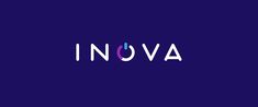 the word inova on a purple background