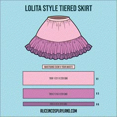 a skirt with ruffles on it and the text, lotta style tiered skirt