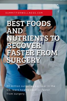 In the US, there are around 60 million surgeries every single year. And the average person is expected to have over 9 surgeries in their lifetime!  Since it seems it is almost inevitable that we'll have surgery at some point, wouldn't you want to learn how to build stronger bones and tissues after the surgery is complete?!  In this article, we talk about the important nutrients to build strong bones, and to help the tissues heal faster.https://summitforwellness.com/best-foods-and-nutrients-to-re Colon Surgery Recovery Diet, Foods To Help Heal After Surgery, Post Surgery Smoothie, Recovery Foods Surgery, Healing Smoothies After Surgery, Post Surgery Diet Recovery, Food For Surgery Recovery, Foods For Healing After Surgery, Healing Meals After Surgery