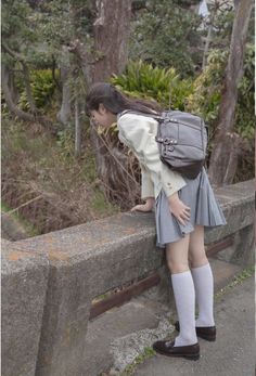 Long White Socks, White Knee High Socks, Komatsu Nana, Nana Komatsu, Girls Uniforms, Japan Girl, Cute Poses