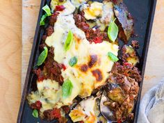 Cheat’s moussaka Cauliflower Sauce, Moussaka Recipe, Winter Foods, Ginger Chutney, Steak And Onions, Seed Salad, Not In The Mood, Poached Pears, Orange Recipes