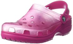 PRICES MAY VARY. Translucent Crocs For Everyone: These Transparent Shoes For Women And Men Serve As Great House Shoes, But They'Re Also Ideal For The Beach, Pool, Gym, Shower, Walking Or Even Gardening. Lightweight And Fun: The Crocs For Men And Women Feature Lightweight Iconic Crocs Comfort. Ventilation Ports Add Breathability And Help Shed Water And Debris Quickly. What Size Should I Buy?: These Men'S And Women'S Crocs Offer A Roomy Fit And We Recommend Ordering A Size Up To The Next Largest W Translucent Crocs, Crocs For Men, Transparent Shoes, Women's Crocs, Great House, House Shoes, Water Shoes, Pink Candy, Beach Pool