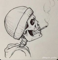 Aproveite o desenho e me siga para mais 😉 Skull Drawing Sketches, Sick Drawings, Easy Graffiti, Easy Graffiti Drawings, Interesting Drawings, Disney Drawings Sketches, Graffiti Style Art