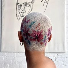 Bald Hair Designs, Buzzed Hair Dye Designs, Buzzcut Ideas, Hair Tattoo Designs, Bleached Hair Men, Shaved Head Designs, Short Hair Designs, Hair Colour Design, Shaved Hair Designs