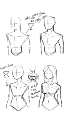 an image of how to draw female body