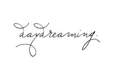 the word dandreaming written in cursive handwriting