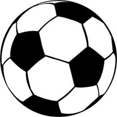 a black and white soccer ball is shown in this image, it appears to be an illustration