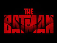 the batman logo is shown in red on a black background with text that reads,'the dark knight '