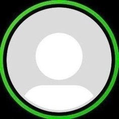 a green and white circle on a black background