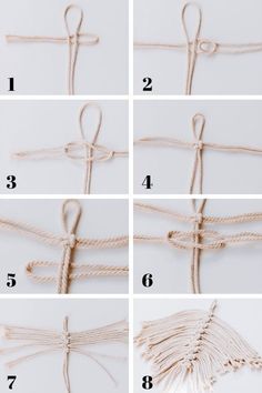 instructions to tie a knot together with rope