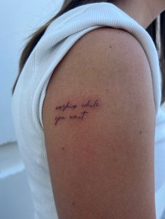 Christian script tattoo Dancing In My Own Storm Tattoo, Hard Fought Hallelujah Tattoo, Christian Small Tattoos, Mini Christian Tattoos, Christian Line Art Tattoo, Lamb Tattoo Christian, Let Go And Let God Tattoo, Meaningful Christian Tattoos For Women, Small Tattoos Christian