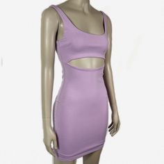 New With Original Tags Light Lilac Purple Coco Bodycon Dress With A Sexy Cutout Under Bust And A Second Interior Skirt Layer Underneath. Made Of A Relatively Stretchy Polyester/Elastane Blend. Tiger Mist Brand Size Xs Measurements: Length (From Armpit): 25” Chest: 13.75” Waist: 11.5” Hip: 14.25” Bundle Deal Info In Bio . . . Pastel Bodycon Sexy Date Night Going Out Club Mini Cut Out Barbie Barbiecore Dollcore Mcbling Spring Summer Formal Cocktail Purple Lilac Princesspolly Tiger Mist Dress, Purple Bodycon Dresses, Summer Formal, Poppy Dress, Light Lilac, Slinky Dress, Green Velvet Dress, Leather Mini Dress, Tiger Mist