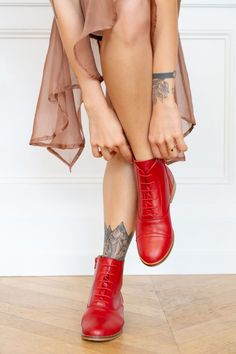 Orange Boots, Shoe Hacks, Fair Outfit, Red Leather Boots, Fair Outfits, Swing Dancing, Christmas Shoes, Shoes Hack, Summer Boots