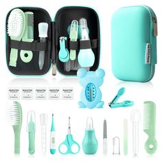 the contents of a travel kit include toothbrushes, combs and other items