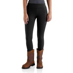 Women's Carhartt Force® Lightweight Pocket Legging | Warm Weather Layering | Carhartt Utility Leggings, Boots With Leggings, Georgia Boots, Work Pants Women, Carhartt Womens, Carhartt Women, Tractor Supply, Womens Pants, Work Wear Women