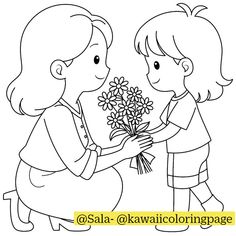 🎨 Dive into creativity with my Child Giving Flowers for Mom Coloring Page! 🌈✨ This printable artwork brings joy and relaxation through delightful Mother Day-themed designs. 📥 Download Now: Instantly download this Child Giving Flowers for Mom coloring page and embark on a colorful adventure today! Perfect for adding a touch of whimsy to your day. 🌟✨ #motherColoringPage #motherdayvector #kawaiichild #PrintableColoring #kidscoloringpage #motherlineart #KidsCrafts #AdultColoring #CreativeFun #RelaxationArt #coloringforkids #momdrawing #cutebaby #kawaiidesign #seaanimals #vectorillustration #CutekidsIllustrations #CharmingArtwork #AdorableDesigns #Lineart Mom Coloring Pages, Mom Drawing, Fathers Day Coloring Page, Flowers For Mom, Giving Flowers, Happy Teachers Day, Brings Joy, Mothers Day Quotes, Kawaii Design