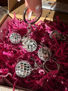 Make your party sparkle with our dazzling Disco Ball Keychain featuring a customizable rhinestone initial! Perfect as a unique party favor for birthdays, weddings, bachelorette parties, or any special occasion. Each keychain showcases a mirrored disco ball charm and a glittering rhinestone letter of your choice, adding a touch of personalized glam. These keychains are ready to gift and sure to impress your guests. They're not only great for parties but also make stylish accessories for everyday Disco Party Favors, Disco Ball Keychain, 70's Party, 30th Bday Party, Party Favors For Adults, Birthday Goodie Bags, 21st Party, Unique Party Favors, 70s Party