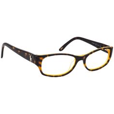 Condition: Pre-Owned. In Pristine Condition.  . Brand: Ralph Lauren Polo . Model: RL 6058 5277 . Color: Havana with Yellow . Material: Acetate . Shape: Rectangular. Hinge: Spring Flex. Made in: Italy. Lenses: These eyeglasses do not come with lenses, which is ideal to fit them with your own prescription or non-prescription lenses. To make lenses that are a perfect fit, your lab technician will use a tracer machine that traces the shape of the frame for the exact measurements. . Note: Does NOT come with case and/or accessories however the item will be shipped in sturdy packaging. . Size: Lens Width: 51 mm Bridge Size: 16 mm Lens Vertical: 30 mm Temple Length: 135 mm Overall Width: 130 mm Frame Vertical: 33 mm  . Lab Technician, Polo Women, Eye Wear Glasses, Ralph Lauren Polo, Eyeglasses For Women, Prescription Lenses, Eyewear Sunglasses, Havana, Sunglasses Accessories