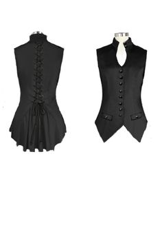 Andro Style, Victorian Punk, Victorian Corset, Corset Vest, Witchy Fashion, Period Outfit, Corset Back, Steampunk Costume, Victorian Clothing